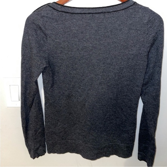 LOFT Charcoal Long Sleeve Top - Picture 6 of 6